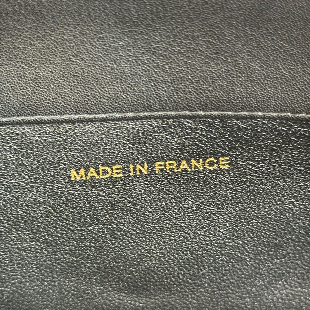 COA CHANEL CC Chunky Chain Calfskin XL Tote 24k Goldplated HDW Series #4 1996-97 - Picture 13 of 16